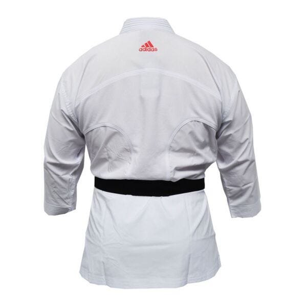 Kimono Karate Adidas AdiLight Branco Listras Vermelha - 180 - 3