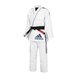 Kimono adidas Jiu Jitsu Contest 2.0 Branco com Listas Azul Escura - A1 - 1