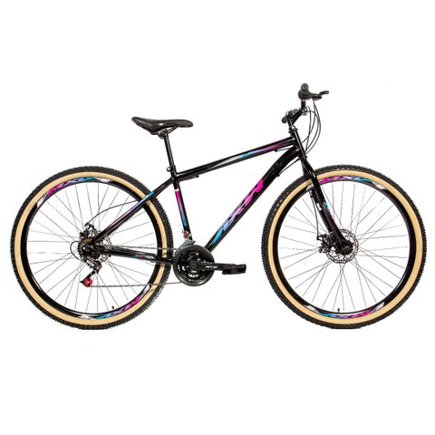 Bicicleta Axw Aço Carbono Aro 29 Freios a Disco 21 Marchas:preto+verde/único
