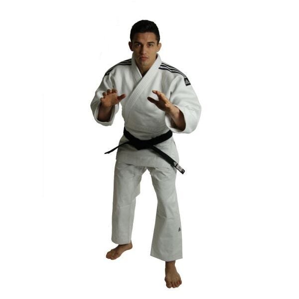 Kimono Judô Adidas Competição J930 Champion Gui Branco 160 MadeiraMadeira