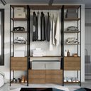 Ver imagem 1 de Estante Closet Industrial com 8 Gavetas - Carvalho/Preto