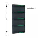 Ver imagem 3 de Gondola Parede 202 Fit Ate 2 Metros 1 Canto Preto 15b Pe Verde