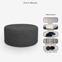 Ver imagem 3 de Puff Mezza Central Redondo Decorativo para Sala Orgânico Confortável e Reforçado Bouclé