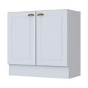 Ver imagem 1 de Balcão De Cozinha Henn 80 Cm Sem Tampo 2 Portas Branco