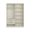 Ver imagem 3 de Guarda Roupa Bend em Mdf 174x240cm 2 Portas com Espelho Luna C831