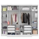 Ver imagem 4 de Guarda-Roupa Casal 6 Portas 6 Gavetas Imperial Branco