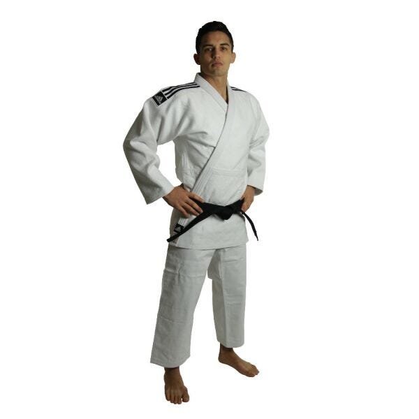 Kimono Judô Adidas Champion II Branco Com Novo Selo Eletronico Da Ijf - 155 - 2