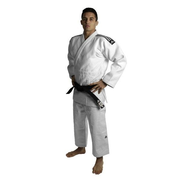 Kimono Judô Adidas Champion II Branco Com Novo Selo Eletronico Da Ijf - 155