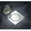 Ver mais imagens de Ralo Inteligente Click Oculto Invisível Aço Inox 304 Cromado Quadrado 10 x 10cm Veda Cheiro Inseto