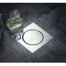 Ralo Inteligente Click Oculto Invisível Aço Inox 304 Cromado Quadrado 10 x 10cm Veda Cheiro Inseto - 8