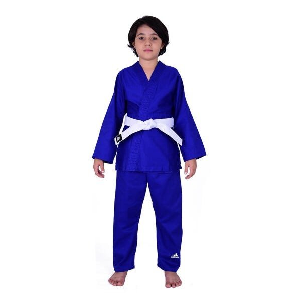 Kimono Judô Infantil adidas AdiStart J200_20WB Infantil Azul - 120 - 1