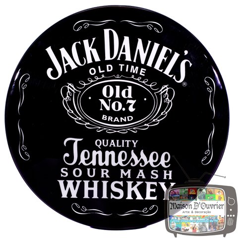 Luminoso de Parede Whisky Jack Daniels Retrô Vintage P/ Bar, Garagem, Churrasqueira, Espaço Gourmet
