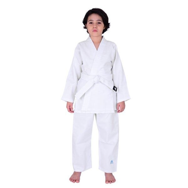 Kimono Judô adidas Infantil Reforçado Branco com Faixa - 130