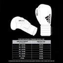 Ver imagem 7 de Luva de Boxe Muay Thai Adidas Hybrid 200 Azul/Branco - 18 Oz