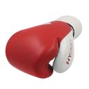 Ver imagem 4 de Luva de Boxe Muay Thai Adidas Hybrid 200 Vermelha/Branco - 14 Oz