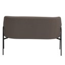 Ver mais imagens de Sofá Namoradeira 02 Lugares 130cm Jade Base Preto Bouclé Marrom - Nexta Casa