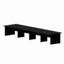 Ver imagem 2 de Mesa Estação de Trabalho 4,80 m X 1,20 m 8 Lugares Pés Painel F5 Office Cor:Preto
