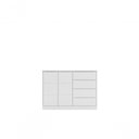 Ver imagem 4 de Cômoda Infantil Pérola 4 Gavetas e 2 Portas MDF Puxador Embutido Branco Phoenix Baby
