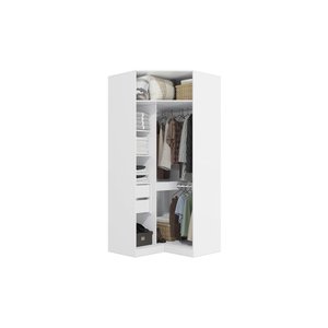 Guarda-roupa de Canto Closet Kappesberg Adapt Branco 105cm