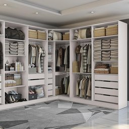Guarda-roupa de Canto Closet Kappesberg Adapt Branco 105cm - 2