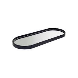 Bandeja Plástica com Espelho 11,5x30cm:preto - 1