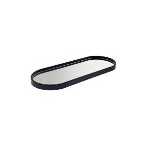Bandeja Plástica com Espelho 11,5x30cm:preto