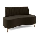 Ver imagem 7 de Sofá Living Decorativo 2 Lugares 1,35M Katara Marrom Veludo G33 - Gran Belo