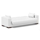 Ver imagem 6 de Sofá Cama 2 Lugares Lisboa Corino Branco Pés de Madeira - D’Rossi