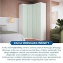 Ver imagem 4 de Guarda-Roupa Modulado 3 Peças Infinity Verde/Branco Line/Pistache