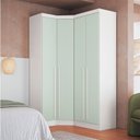 Ver imagem 1 de Guarda-Roupa Modulado 3 Peças Infinity Verde/Branco Line/Pistache