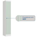 Ver imagem 7 de Guarda-Roupa Modulado 3 Peças Infinity Verde/Branco Line/Pistache