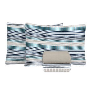 Jogo de Cama King Size Algodão 180 Fios 4 Peças Estampado