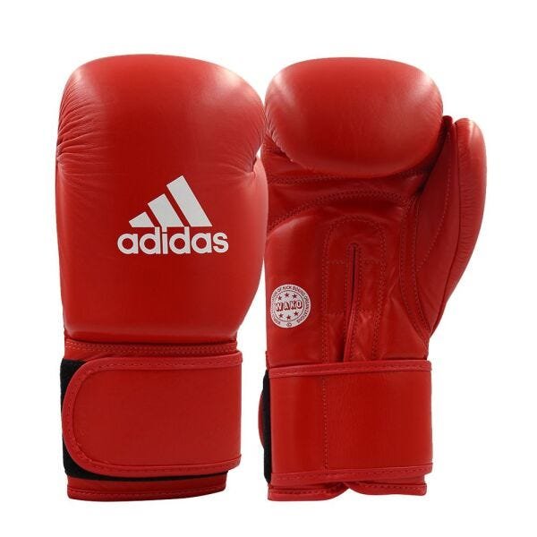 Luva adidas WAKO Approved Kick Boxing Training Vermelho PU - 10 Oz