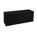 Ver imagem 2 de Recamier Baú 1,60m Madrid Suede Preto Dal Poz Estofados