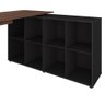 Mesa para Escritório Extensível Escrivaninha Home Office Nero A02 Ipê Preto - Lyam Decor - 5