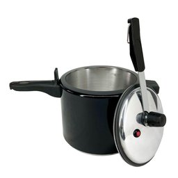 Panela de Pressão 4,5 Litros Alumínio - Preto - 4
