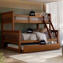 Ver imagem 3 de Triliche com Cama de Casal Solteiro em Madeira Woodstore e Aux Casal