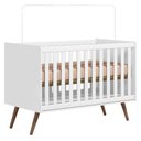 Ver imagem 3 de Quarto de Bebê Q Encanto 3820 Retrô 4 Portas 4 Gavetas MDP-MDF 133cm Branco Qmovi