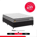 Ver imagem 5 de Cama Box Viúva Preto + Colchão Life D33 Pillow Top Cinza 61x128x188cm - e-Shop Casa