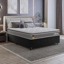 Ver imagem 6 de Cama Box Viúva Preto + Colchão Life D33 Pillow Top Cinza 61x128x188cm - e-Shop Casa