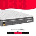 Ver imagem 4 de Cama Box Viúva Preto + Colchão Life D33 Pillow Top Cinza 61x128x188cm - e-Shop Casa