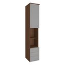 Ver imagem 1 de Guarda Roupa Lateral 1 Porta 3 Gavetas 245cm Setiba Plus Rimo Jequitiba/fendi