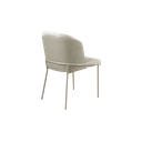 Ver imagem 3 de Conjunto 4 Cadeiras de Jantar Aurora no Linho Palha e Metal Champanhe