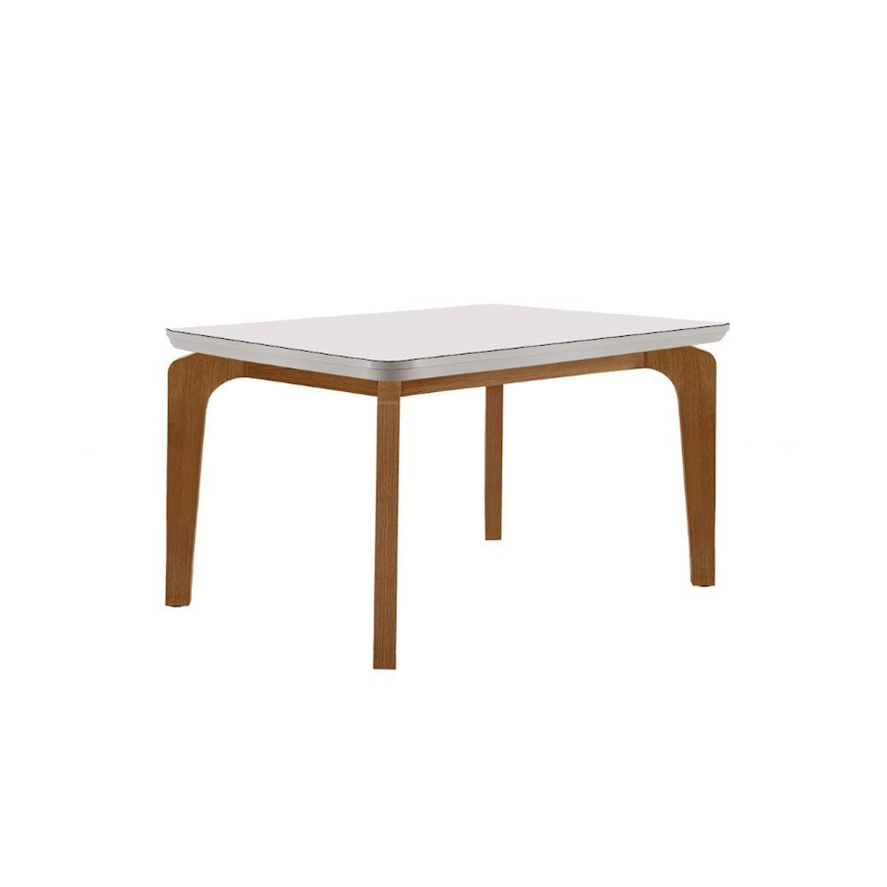 Conjunto Sala de Jantar Mesa Liz 120cm com Vidro Canto Copo e 4 Cadeiras Athenas Moderna - 7