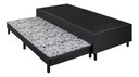 Ver imagem 1 de Cama Box Base Solteiro com Auxiliar Semi Ortopedica Corino (88x188) - Marrom