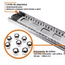Ver imagem 2 de Kit 2 Corrediças Gaveta Trilho Telescópica Light com Parafusos | 25cm
