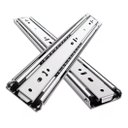 Ver imagem 1 de Kit 2 Corrediças Gaveta Trilho Telescópica Light com Parafusos | 25cm