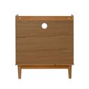 Ver imagem 5 de Mesa de Cabeceira Marrom Claro 63cm 2 Gavetas em Madeira Marin