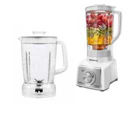 Copo De Liquidificador Mondial Turbo Inox L1000 L-1000w Branco - MM1773 - 1