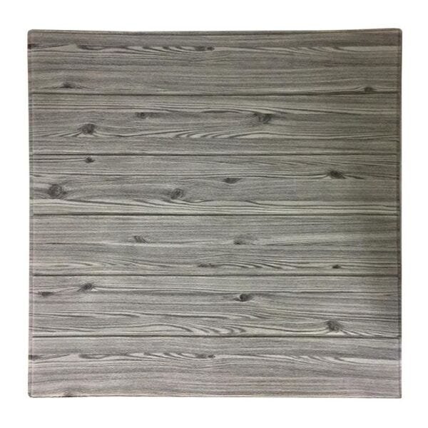 Papel de Parede 3D Madeira Cinza Kit 6 Painel Adesivo Decorativo 70 x 70 cm - 3